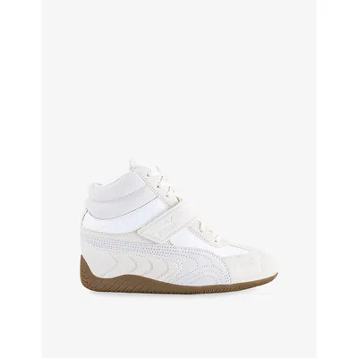 Puma Womens Speedcat Suede Wedge Trainers White Gum Eur 40.5 / 7.5 Uk