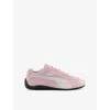 Puma Speedcat Pink Sneakers With Logo Print On The Side And Logo Lettering On The Side In Suede Unisex In Pink