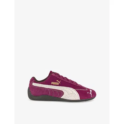 Puma Womens Wine Club Berry Alpine S Speedcat Og Suede Low-top Trainers