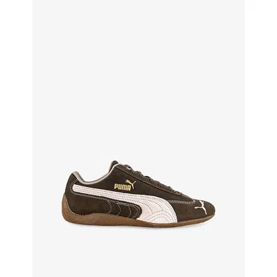 Puma Womens Wine Club Chocolate Jasm Speedcat Og Suede Low-top Trainers