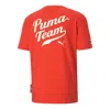 Puma Word Team Graphic Tee 'red'