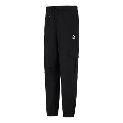 Puma Woven Cargo Bundle Feet Casual Long Pants Black