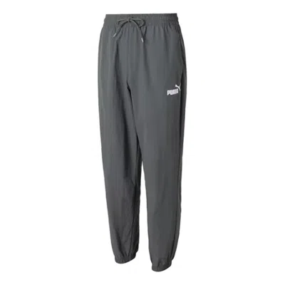 Puma Woven Pants 'grey' In Gray