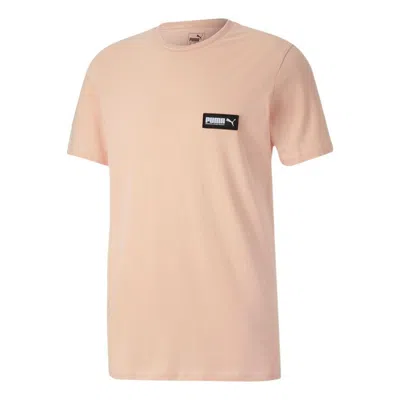 Puma Woven T-shirt 'pink' In Brown