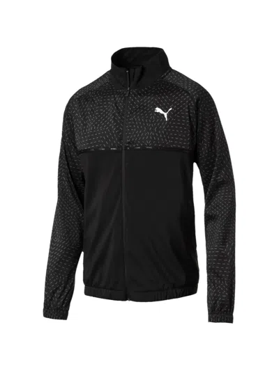 Puma Woven Track Jacket In Black