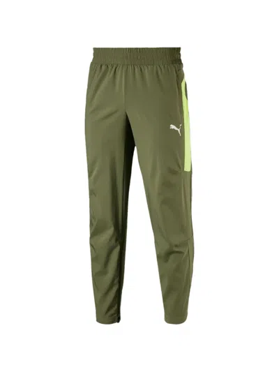 Puma Woven Track Pants In Green