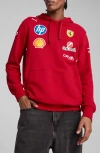 Puma X 2025 Scuderia Ferrari Hp Driver Hoodie In Red