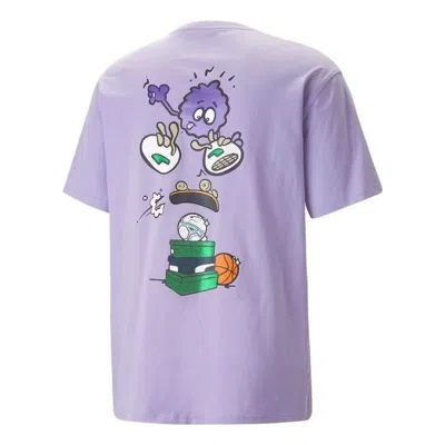 Puma X 8enjamin Graphic T-shirt 'purple'