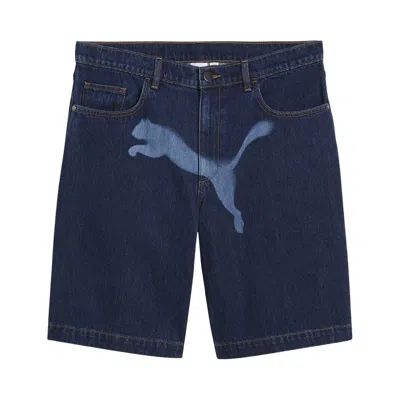 Pre-owned Puma X A$ap Rocky Denim Short 'blue'