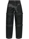 Puma Denim Trousers With Belt Loops In Black