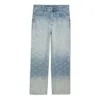 Puma X A$ap Rocky Laser Monogram Denim Jeans 'faded Denim Aop' In Blue