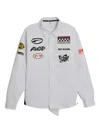 Puma X Asap Rocky Layered Pit Crew Button-down Shirt In White