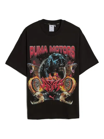 Puma X A$ap Rocky Motors Tee T-shirt In Black