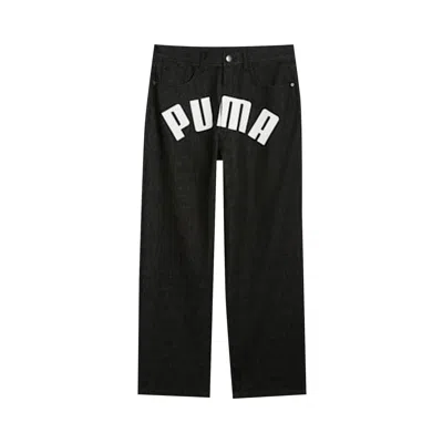 Pre-owned Puma X A$ap Rocky Printed Denim 'black/denim' | Men's Size 34