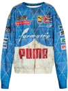 Puma Men S A$ap Rocky Quilted Sweatshirt Clyde Royal In Blue