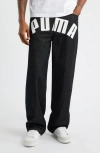 Puma X Asap Rocky Printed Denim Jeans In Black