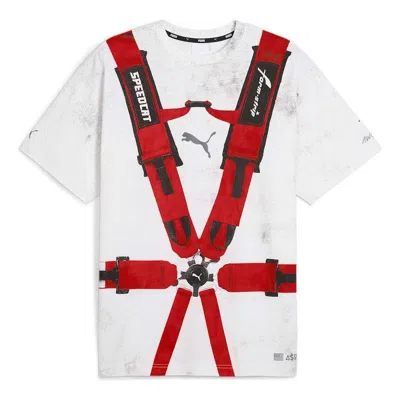 Puma X A$ap Rocky Seatbelt T-shirt 'white Red'