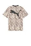 Puma X A$ap Rocky Snakeskin Tee In Brown