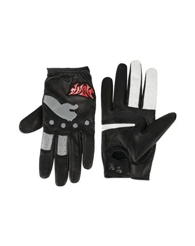 Puma X A$ap Rocky Woman Gloves Black Size S/m Sheepskin, Polyester, Polyurethane