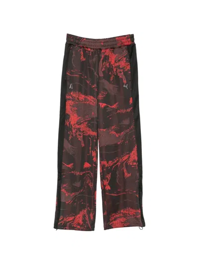 Puma X Ahluwalia T7 Graphic-print Track Pants In Brown