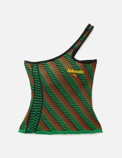 Puma X Ahluwalia T7  Knit Top In Green
