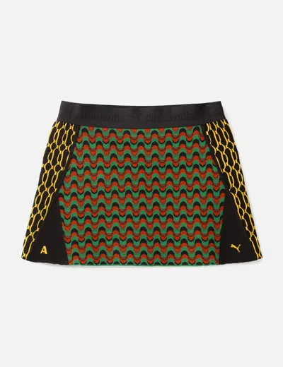 Puma X Ahluwalia T7 Skirt In Brown