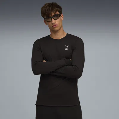 Puma X Alex Toussaint Men's Long Sleeve Training T-shirt In Black