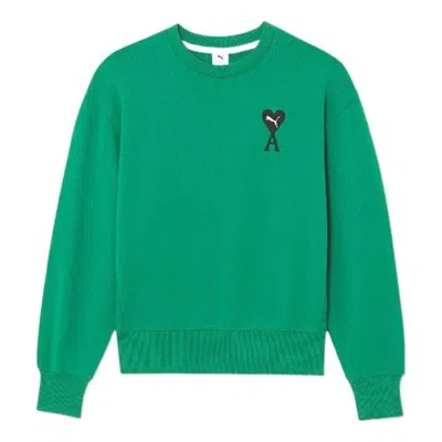 Puma X Ami Crew Neck Sweatshirt 'green'