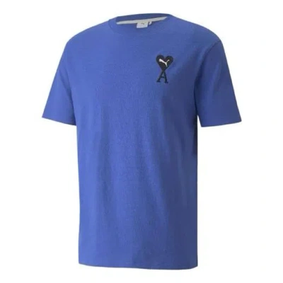 Puma X Ami Graphic T-shirt 'blue'