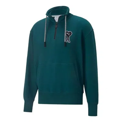Puma X Ami Half Zip Sweatshirt 'green'