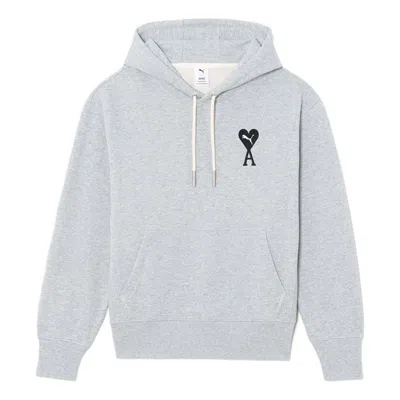 Puma X Ami Hoodie 'grey' In Gray