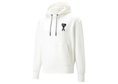 Pre-owned Puma X Ami Hoodie In Marshmallow