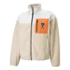 Puma X Ami Sherpa Jacket 'beige' In Neutral