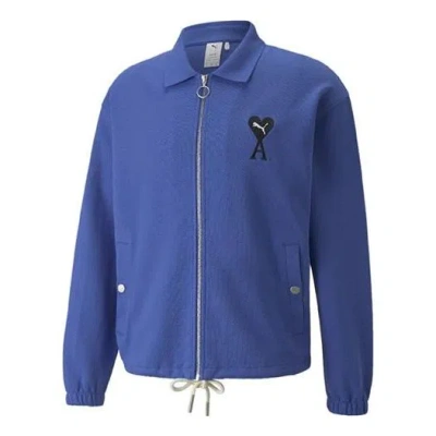 Puma X Ami Track Full Zip Jacket 'blue'