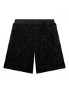 Puma X Aries Logo-detail Shorts In Black
