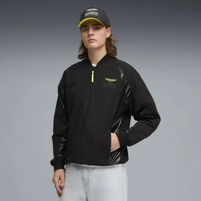 Puma X Aston Martin Aramco F1® Team Men's Bomber Jacket In Black