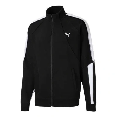 Puma X Attempt Crossover Embroidered Logo Stand Collar Knit Jacket Black