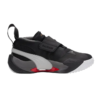 Pre-owned Puma X Balmain Court In Black