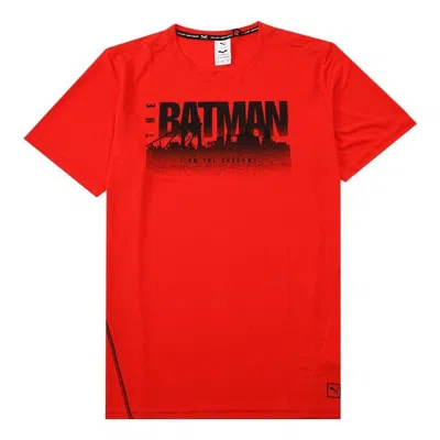 Puma X Batman Performance Graphic Tee 'red'
