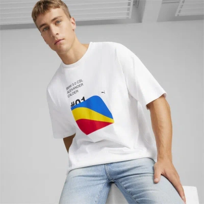 Puma X Bmw M Motorsport Calder Men's T-shirt In White