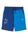 Puma X Bmw M Motorsport Colour-block Track Shorts In Blue