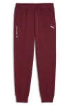 Puma X Bmw M Motorsport Essentials Graphic Sweatpants In Burgundy