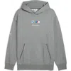 Puma X Bmw M Motorsport Graphic Hoodie In Gray
