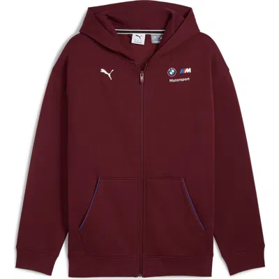 Puma X Bmw M Motorsport Graphic Zip-up Hoodie In Brown