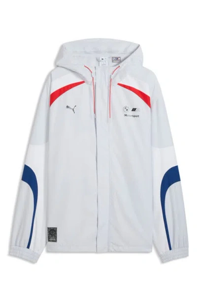 Puma X Bmw M Motorsport Hooded Jacket In White