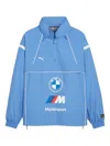 Puma X Bmw M Motorsport Logo-print Track Jacket In Blue