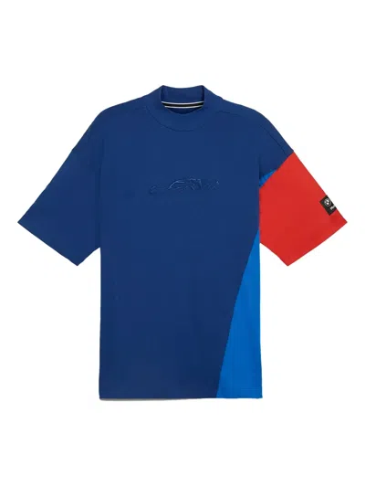 Puma X Bmw M Motorsports Car-embroidered T-shirt In Blue
