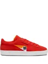 Puma X Bmw Motorsport Calder Suede Sneakers In Red
