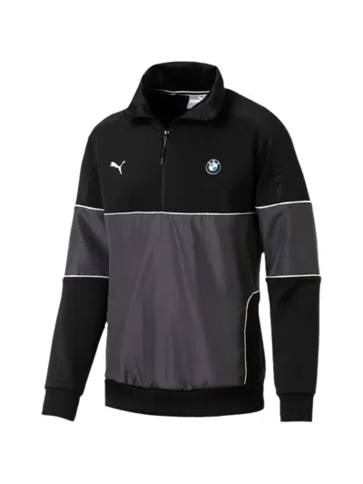 Puma X Bmw Motorsport Life 1/2 Zip Sweatshirt In Black