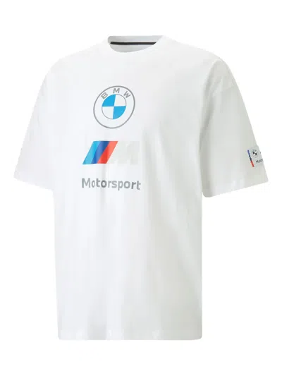 Puma X Bmw Motorsport Logo-print T-shirt In White